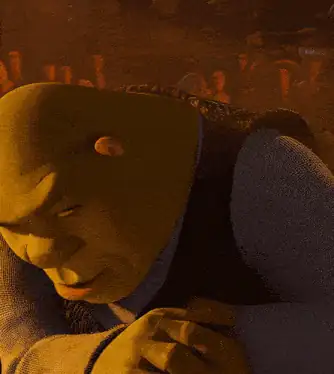Shrek Smile Reaction